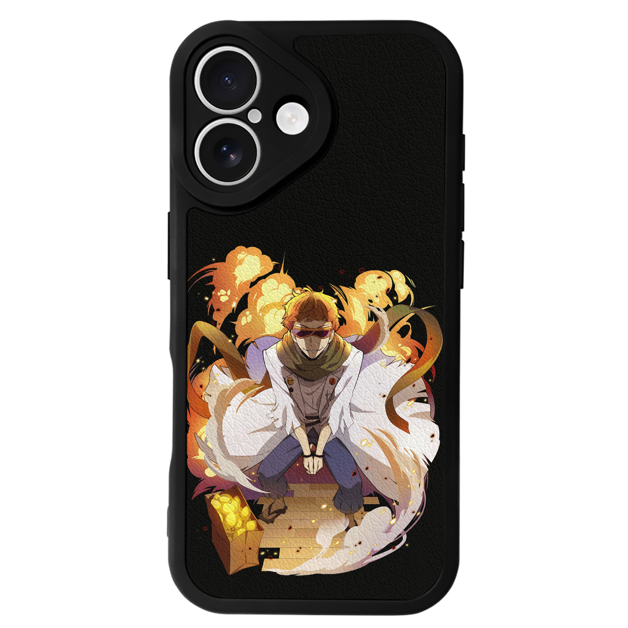 （画像用） 文豪ストレイドッグス Bungo Stray Dogs 【iPhone 16シリーズ対応】シリコンスマホケース（レザー調） 材質：シリコン